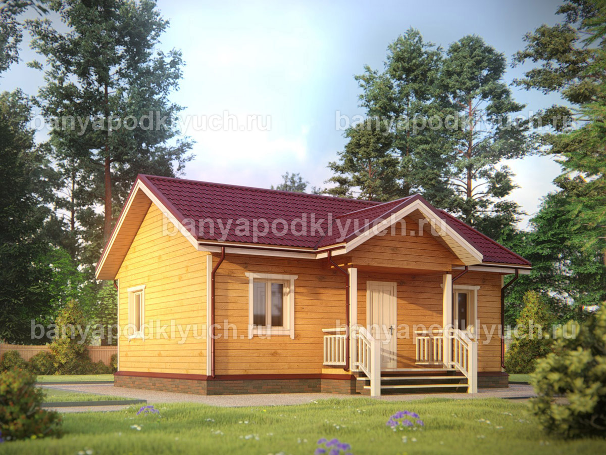 Баня из бруса 9x6 м Баня из бруса 9x6 м