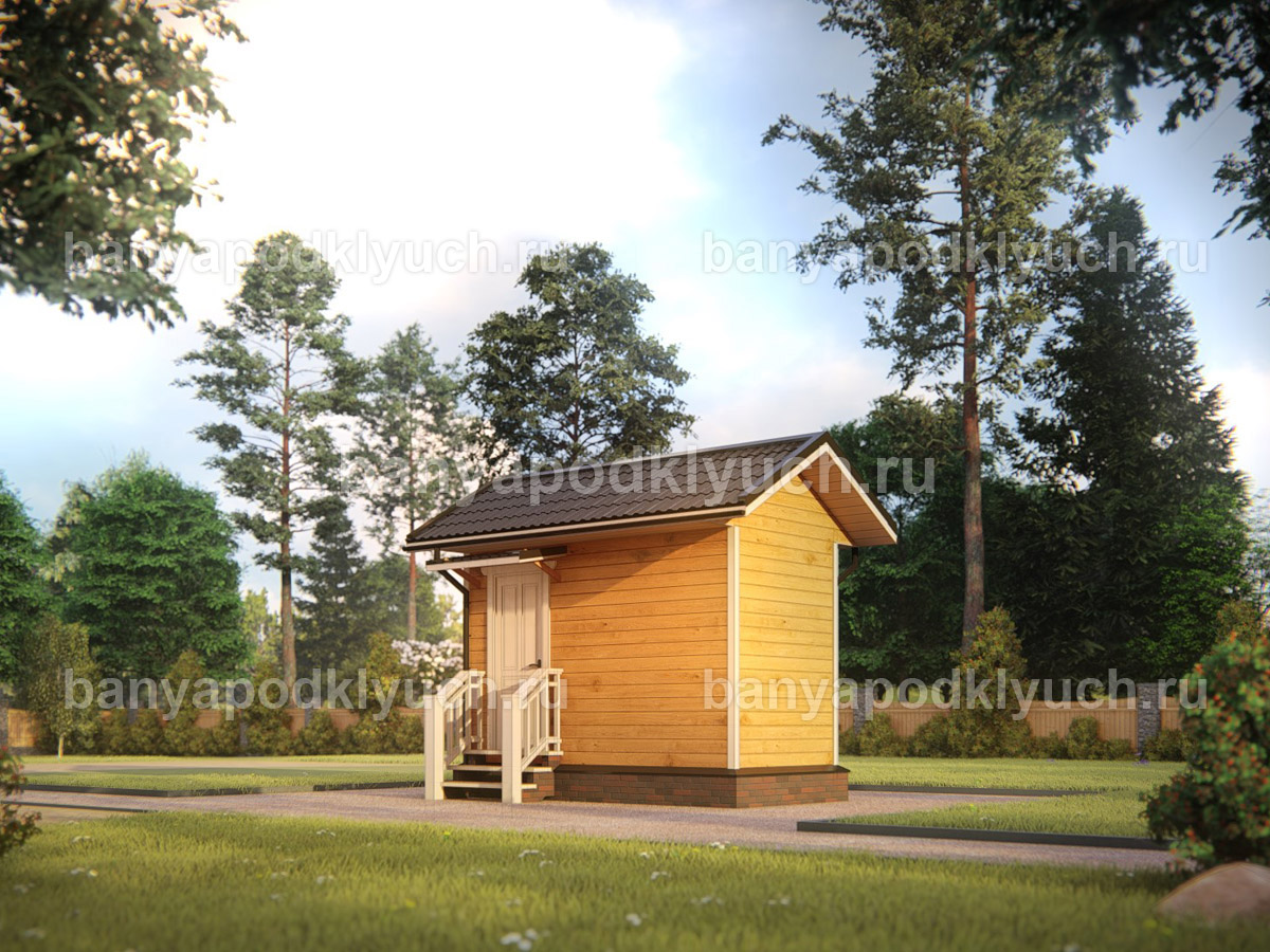 Баня из бруса 4x2 м Баня из бруса 4x2 м