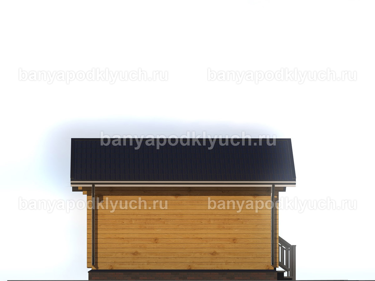 Баня из бруса 5,7x3,7 м Баня из бруса 5,7x3,7 м