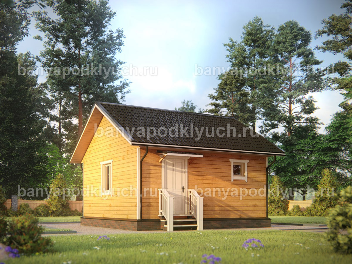 Баня из бруса 6x6 м Баня из бруса 6x6 м