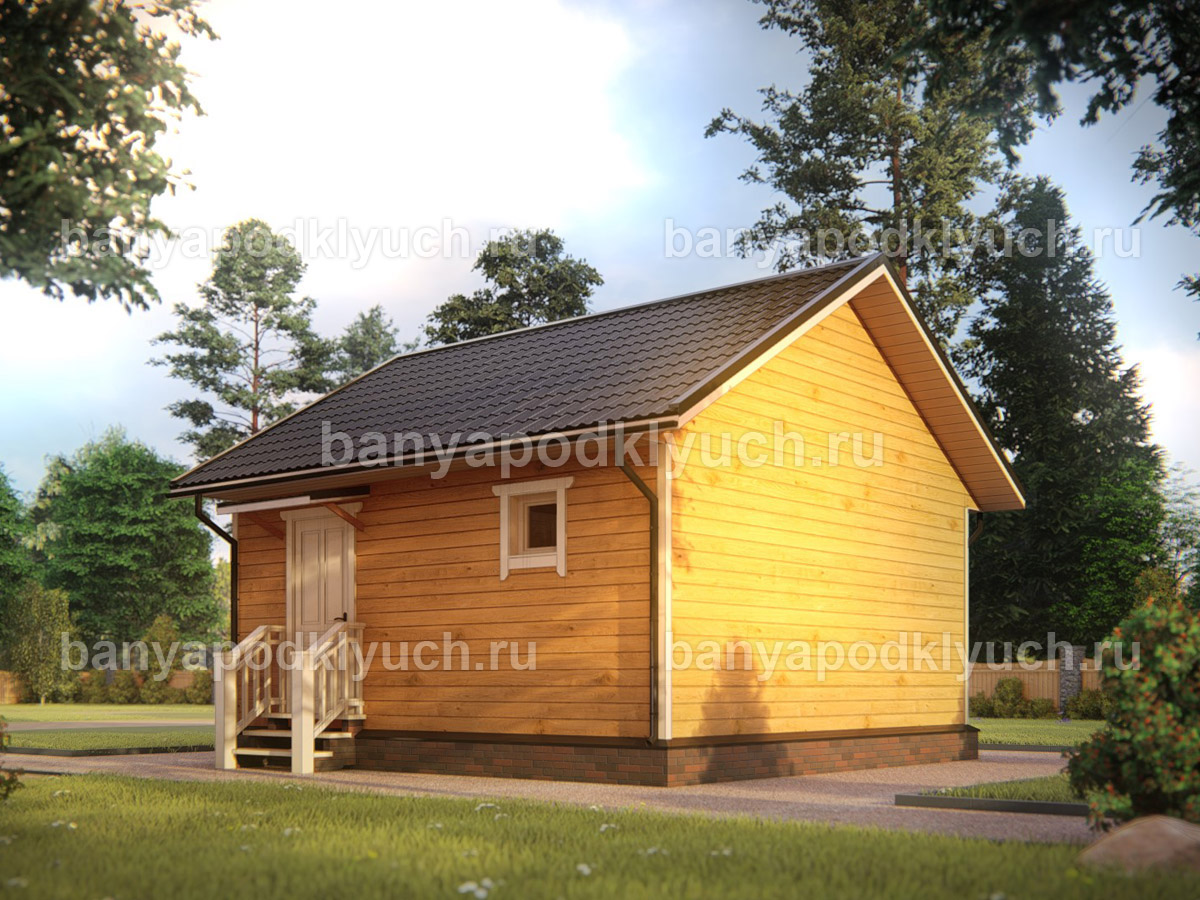 Баня из бруса 6x6 м Баня из бруса 6x6 м