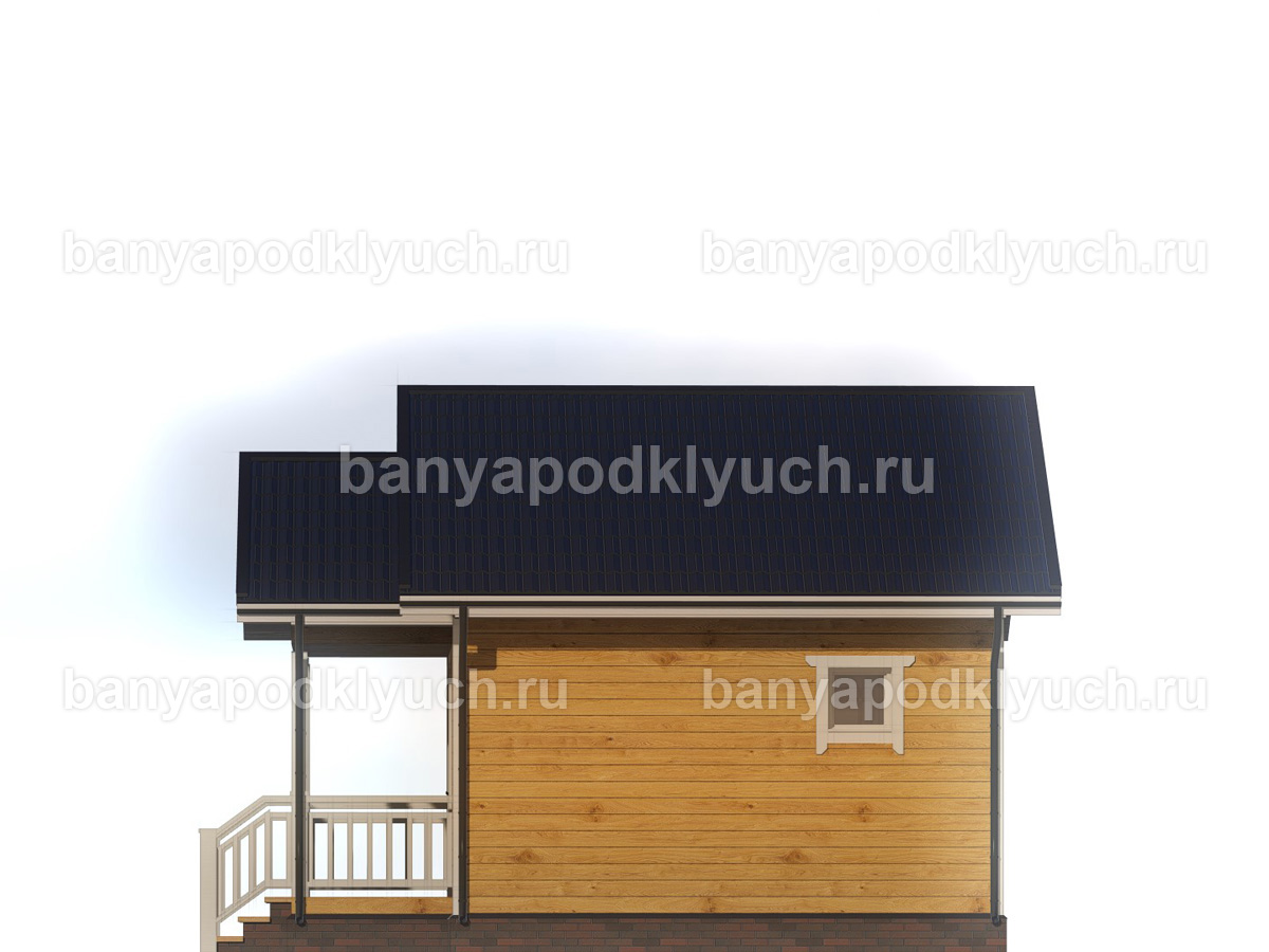 Баня из бруса 6.5x6 м Баня из бруса 6.5x6 м