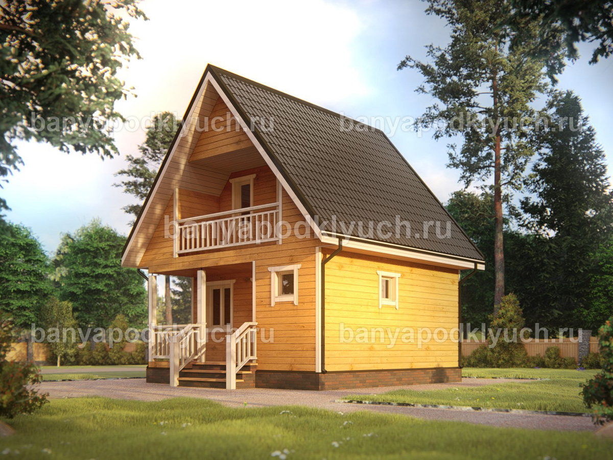 Баня из бруса 6x6 м Баня из бруса 6x6 м