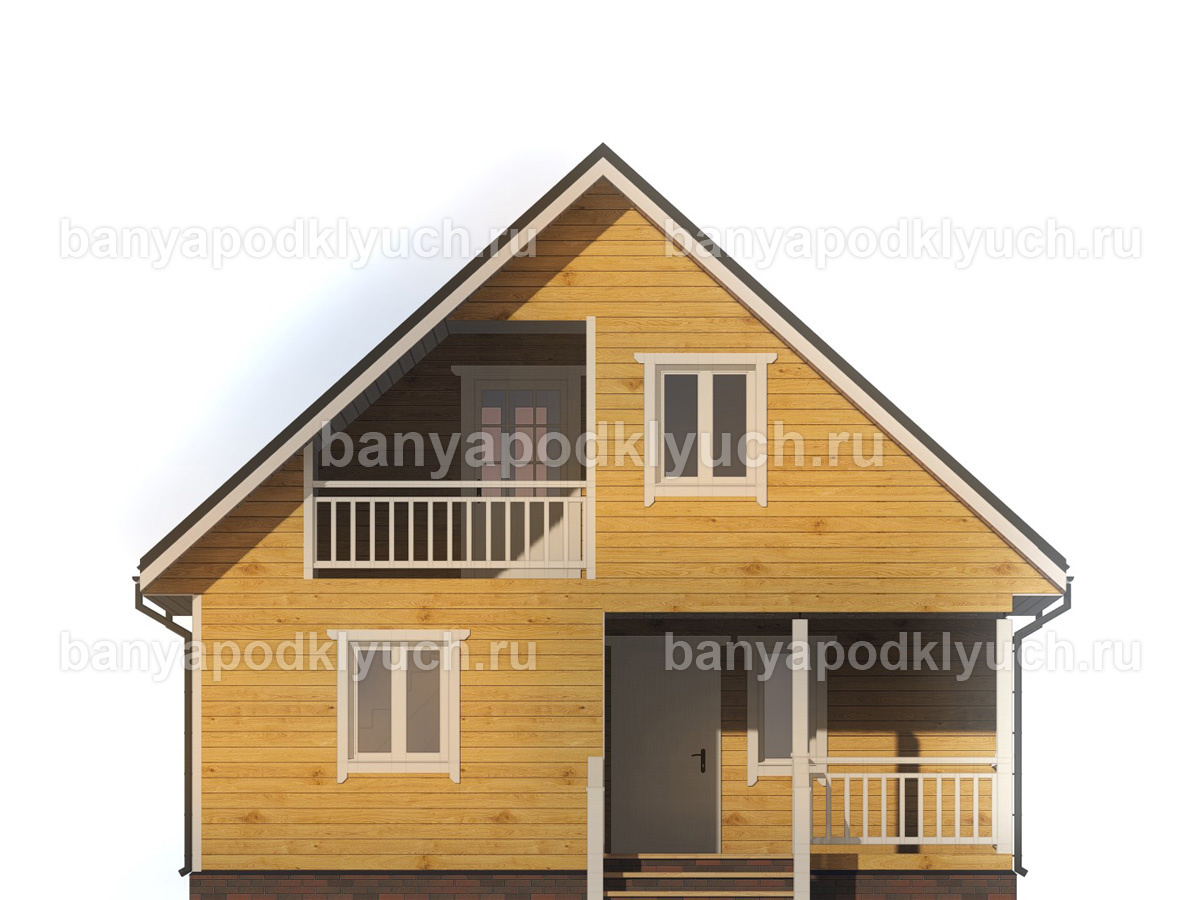 Баня из бруса 8x6 м Баня из бруса 8x6 м