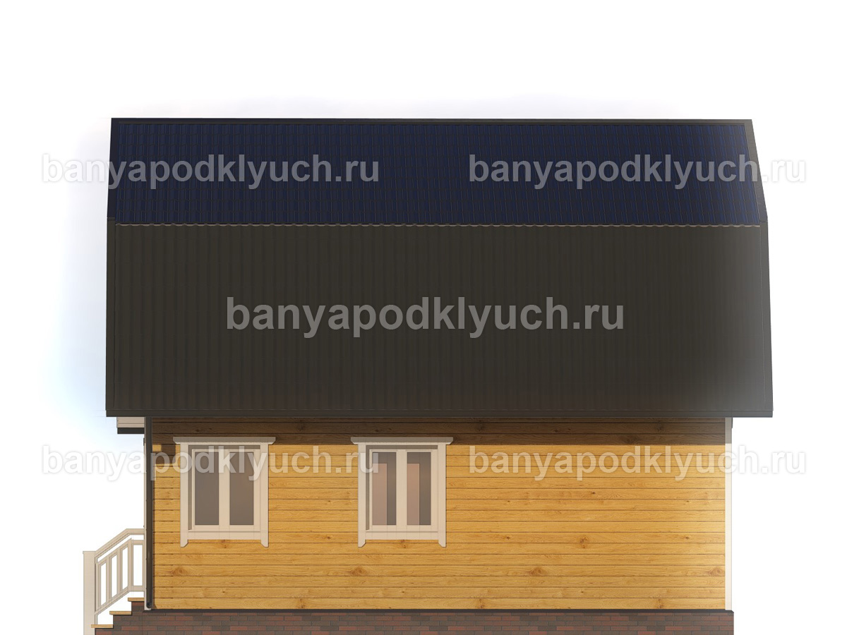 Баня из бруса 8x6 м Баня из бруса 8x6 м