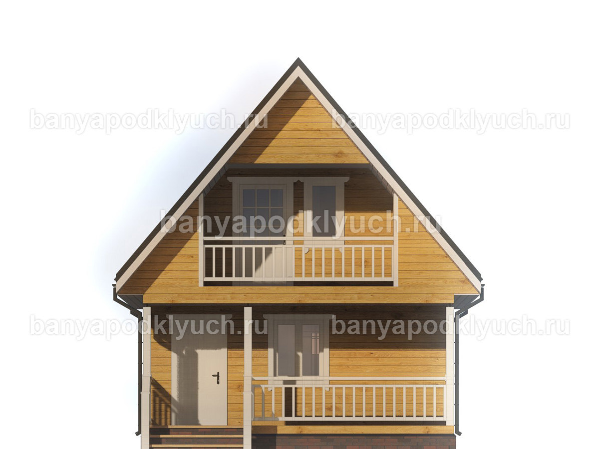 Баня из бруса 8,5x6 м Баня из бруса 8,5x6 м