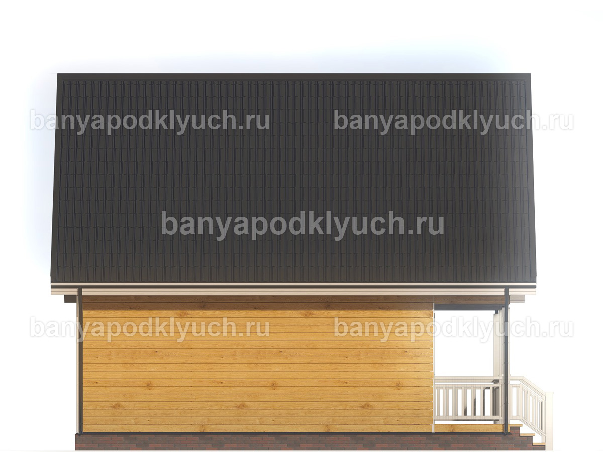 Баня из бруса 8,5x6 м Баня из бруса 8,5x6 м