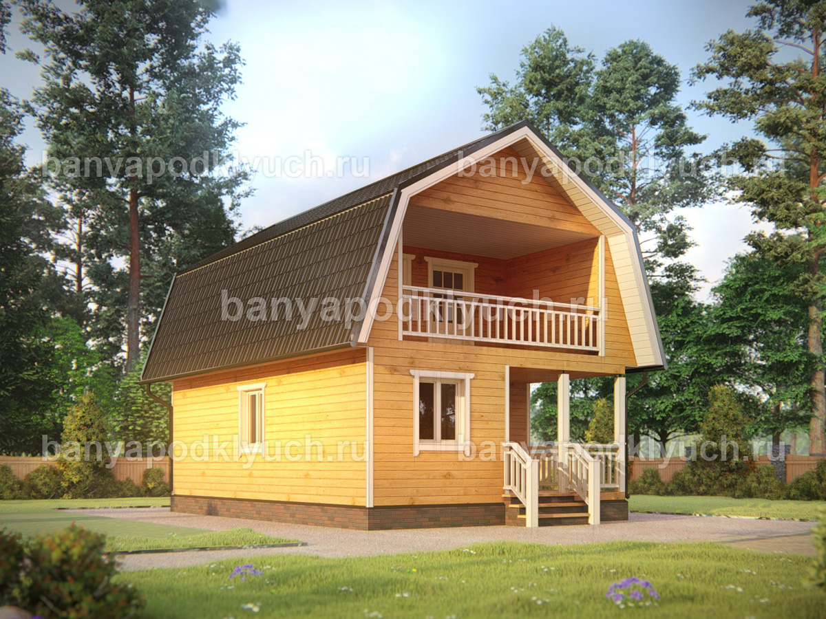 Баня из бруса 9x6 м Баня из бруса 9x6 м