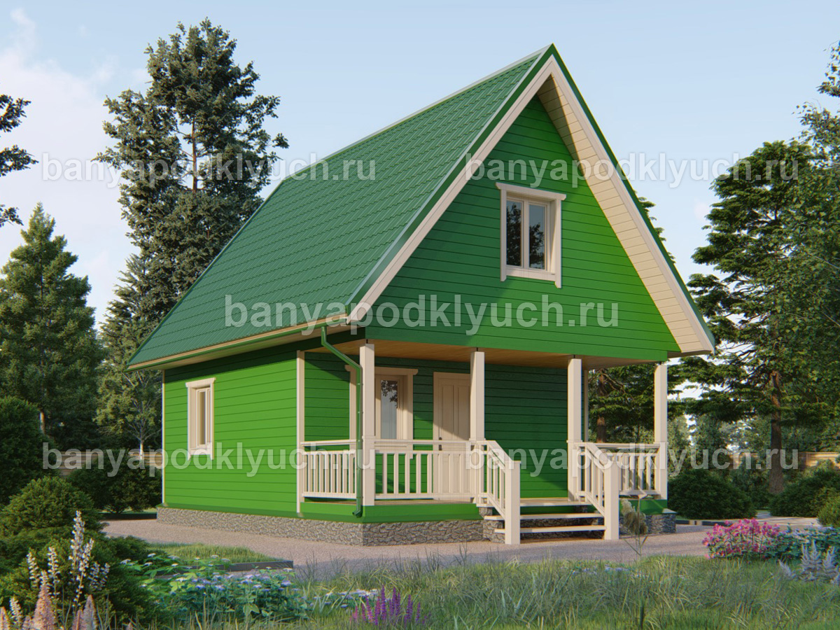 Каркасная баня 8x6 м Каркасная баня 8x6 м