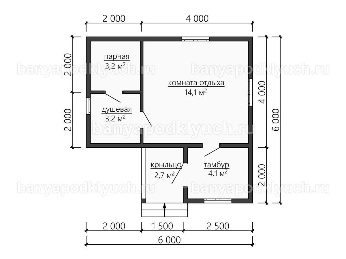 Каркасная баня 6x6 м Каркасная баня 6x6 м