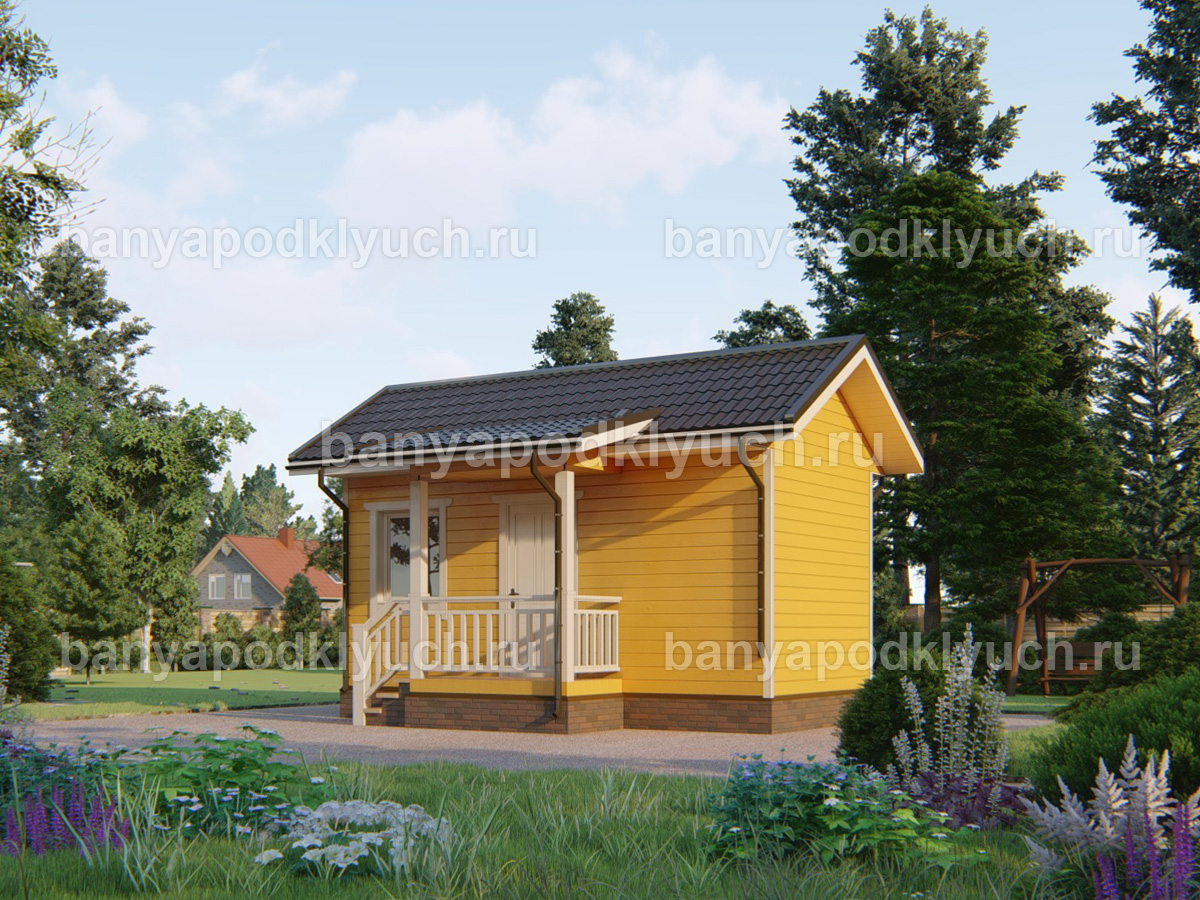 Каркасная баня 6x3 м Каркасная баня 6x3 м
