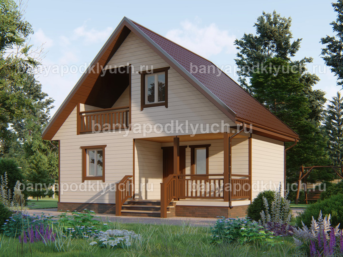 Каркасная баня 8x6 м Каркасная баня 8x6 м