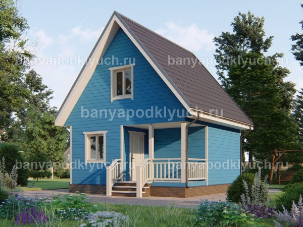 Каркасная баня 6 на 6 м